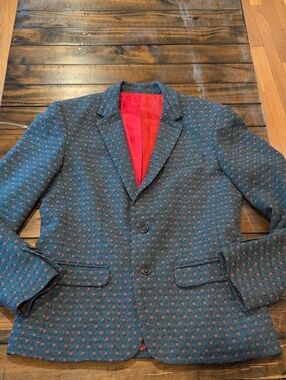 Mr. Turk Printed Blazer Cotton Wool Blend